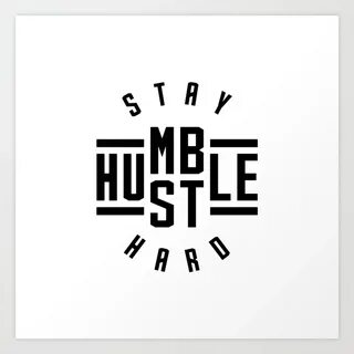 Stay Humble & Hustle Hard net Women's Clothing Graphic Tees