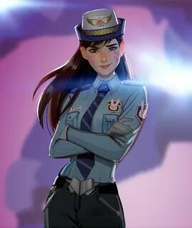 Police d.va by Mstrmagnolia D.va fanart, Overwatch fan art, 