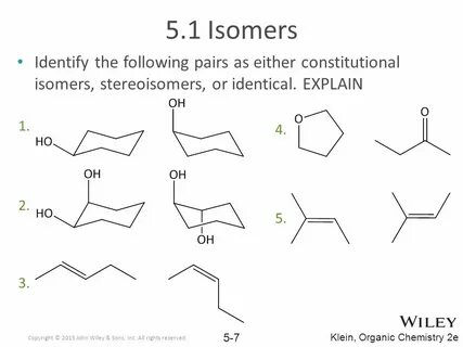 Organic Chemistry Second Edition Chapter 5 David Klein Stere