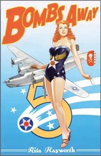 Drawn pin up poster - Pencil and in color drawn pin up poste