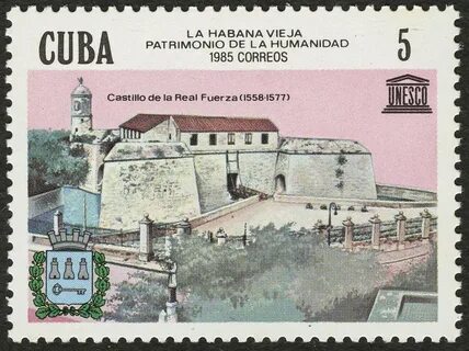 Sello: CUBA - Ciudad vieja de La Habana y su sistema de Fort