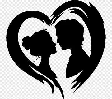 Free download Silhouette Black White Character, couple figur