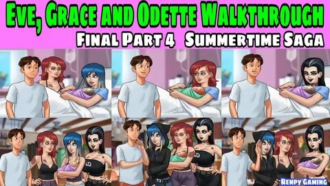 #4 Eve, Grace and Odette Walkthrough Summertime Saga 0.20.1 