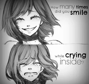 Anime Crying Smile posted by Zoey Johnson