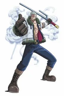 Captain "White Chase" Smoker Mangá one piece, Desenho de ani