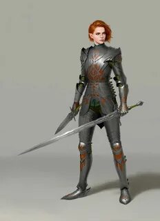 ArtStation - Elven Knight, Un Lee Warrior woman, Character p
