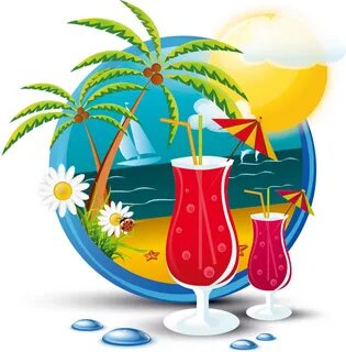 Clipart Of Beach Drink - Png Download - Full Size Clipart (#