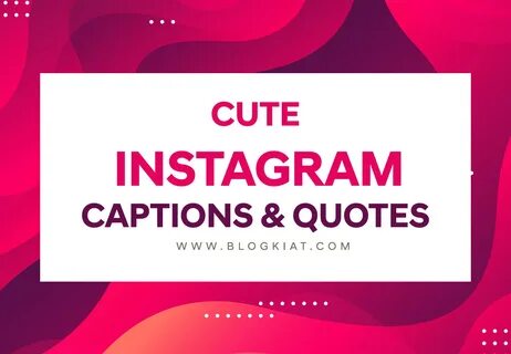 50+ Cute Instagram Captions & Quotes That Will Capture Atten