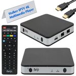 TVIP v.605 IPTV Box 4K HEVC HD Multimedia Player Streamer St