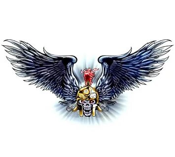 Spartan Winged Skull: Veni Vidi Vici (I came, I saw, I conqu