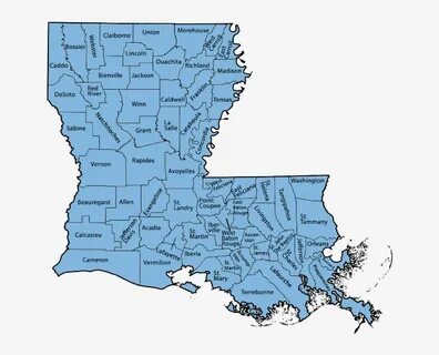 State Map - Louisiana State Map , transparent png download. 
