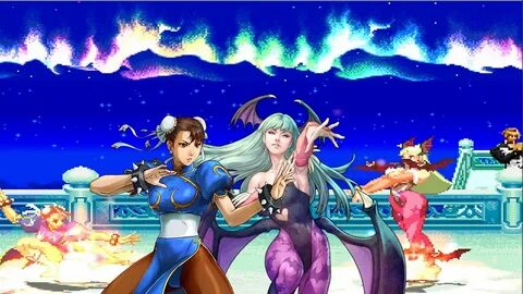 Chun-Li vs. Morrigan Aensland - MUGEN - 春 麗 vs. 莫 莉 卡-安 斯 蘭 