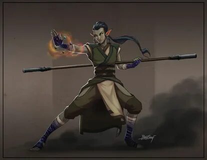 ART Elven Shadow Monk - Imgur Elf characters, Fantasy charac