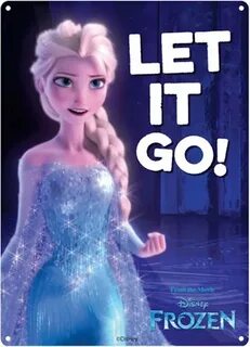 Disney Frozen Let It Go Small Tin Sign bol.com