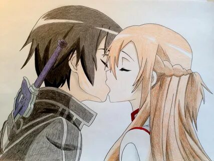 Olivier Pyo - Kirito and Asuna kiss - Sword Art Online