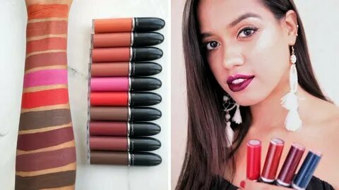 MAC RETRO MATTE LIPSTICK SWATCHES + GIVEAWAY - YouTube