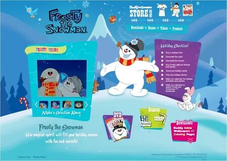 Have Some Winter Fun At Frosty The Snowman's New Website + D