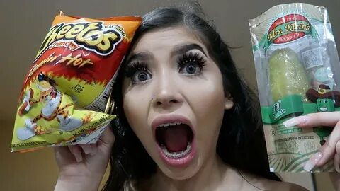 HOW TO EAT HOT CHEETOS AND PICKLES WITH BRACES - YouTube