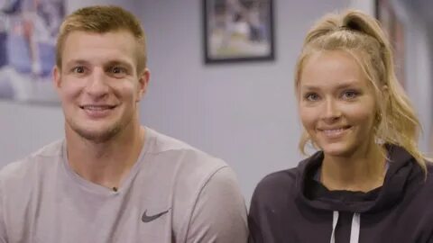 Rob Gronkowski Trains SI Swimsuit model Camille Kostek - Swi