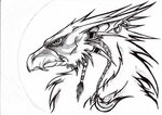 Old Griffin Griffin tattoo, Tattoo style drawings, Gryphon t