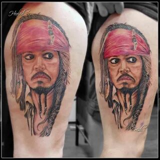 Jack Sparrow tattoo by Juan! Limited availability at Revival