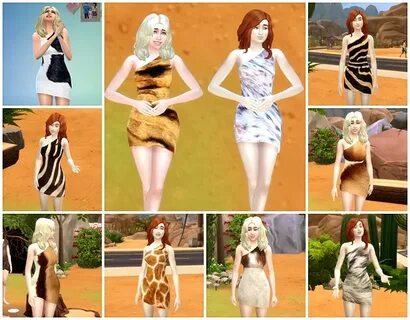Prehistoric coat dress by Meryane at Beauty Sims " Sims 4 Up