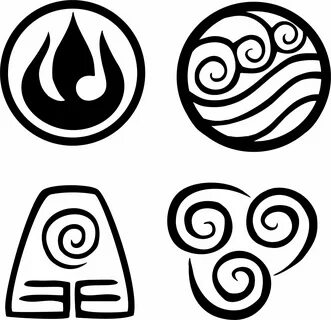 Avatar the Last Airbender nation symbols. Visit my website t