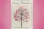 Fingerprint Cherry Blossom Tree with Printable from LearnCre