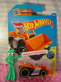 2016 i Hot Wheels SPEED DOZER #166 Orange; Yellow HW City Wo