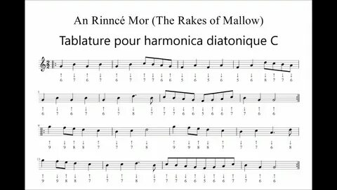 Tablature harmonica C - The Rakes of Mallow - - YouTube