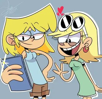 the loud house-fanart- Lori and Leni Loud by T-Whiskers on D