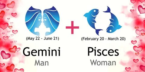 Love match compatibility between Gemini man and Pisces woman
