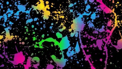 Paint Splatter Wallpapers Neon painting, Rainbow painting, P