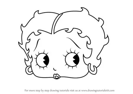 Step by Step How to Draw Betty Boop Face : DrawingTutorials1
