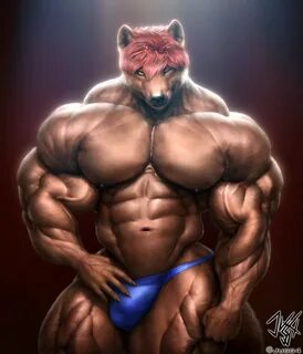 General. wolf. muscular. anthro. 