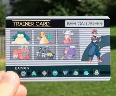 Custom Pokemon Trainer Card Pokemon trainer card, Pokemon tr