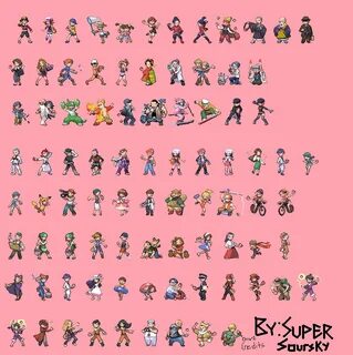 Pokemon Trainer Sprites Gen 4 - Suru Wallpaper