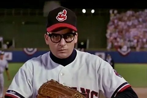 Charlie Sheen Sent Zack Hess Wild Thing Glasses Baseball mov