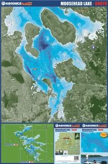 Gallery of moosehead lake fishing map - moosehead lake chart