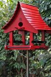 Bouwtekening vogelvoederhuis Villa Efloria Bird house feeder
