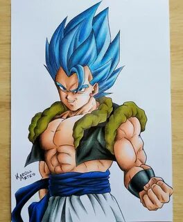 Dargoart Drawing Of Gogeta. - Gogeta Blue Drawing DragonBall