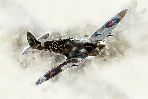 Spitfire Mk LFIXe - Painting Digital Art by Airpower Art Pix