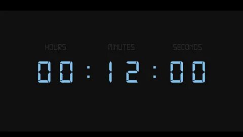 12 Minutes Timer - The Minutes Countdown Timer Stock Vector 