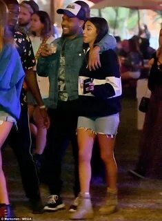 Kendall Jenner and The Weeknd share warm hug at Coachella Da