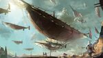 1920x1080 Wallpaper Steampunk airship, Steampunk wallpaper, 