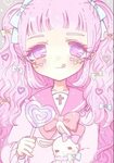 ✮ ANIME ART ✮ pastel. .pink hair. .ribbons. .lollipop. .make