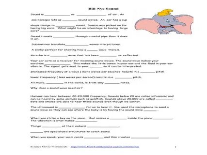 Bill Nye Electricity Worksheet Education Template
