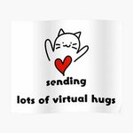Virtual Hugs And Kisses Meme - Jus try to Smile