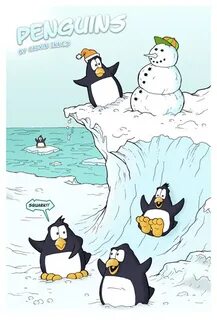 Penguins Comic Book on Behance