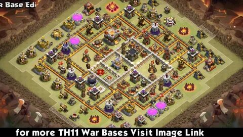Great Town Hall 11 War Base Designs Clash of clans troops, C